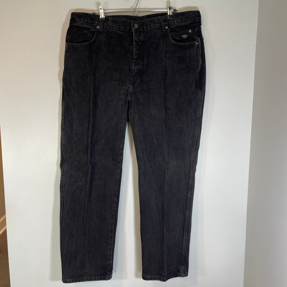 VTG 2004 Harley-Davidson Mens Black Traditional Fit Cotton Denim Jeans 42x30